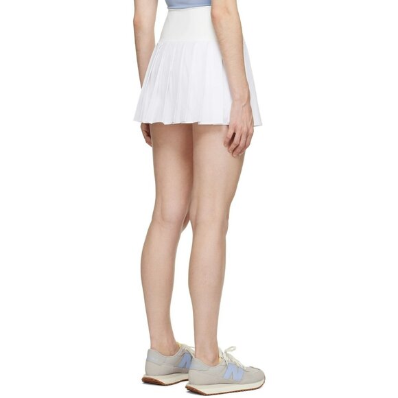 NEW Heros White The Tennis Swim Pleated Preppy Mini Skirt Athletic Workout Cute - Picture 3 of 11